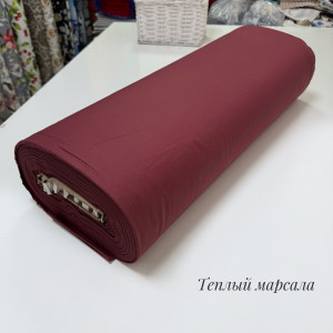 Ранфорс однотонный теплый марсала