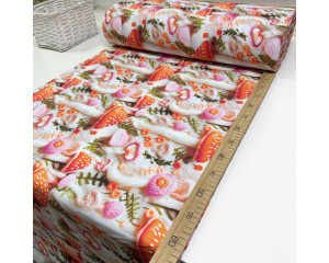 Ранфорс вязаные мухоморы