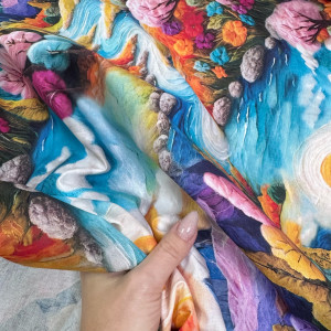 Ранфорс 5D радужная долина