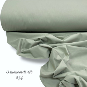 Ранфорс однотонный оливковый лёд 234