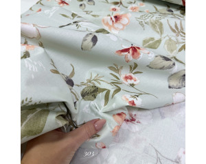 Ранфорс цветы 303