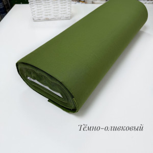 Ранфорс однотонный темно-оливковый