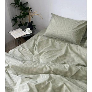 Ранфорс ромбики на светло-оливковом