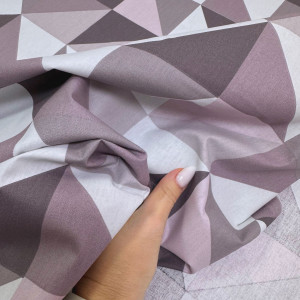 Ранфорс треугольники сиреневые