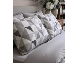 Ранфорс треугольники серые