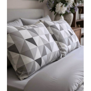 Ранфорс треугольники серые