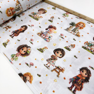 Ранфорс цветочные куколки