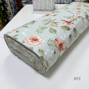 Ранфорс цветы 303