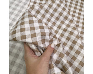 Ранфорс клетка бежевая стандарт
