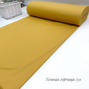 Ранфорс однотонный темная горчица 