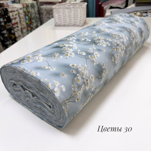 Ранфорс цветы 30