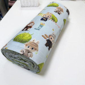 Ранфорс лабубу на голубом