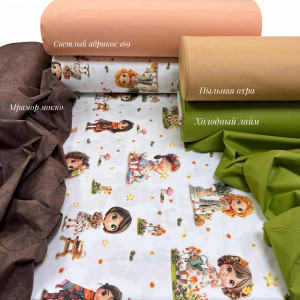 Ранфорс цветочные куколки