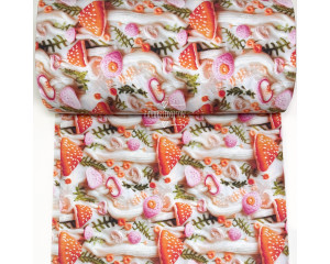 Ранфорс вязаные мухоморы