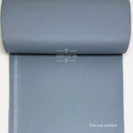 Ранфорс однотонный теплый индиго V81