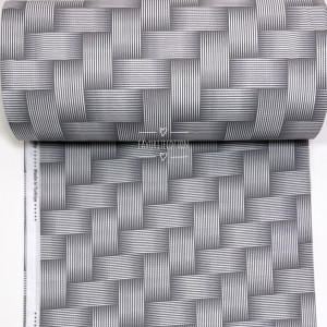 Ранфорс плетеный орнамент серый