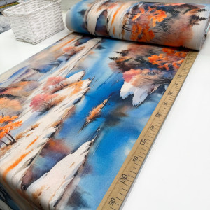 Ранфорс осенний пейзаж