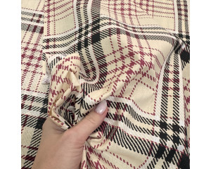 Ранфорс шотландка айвори