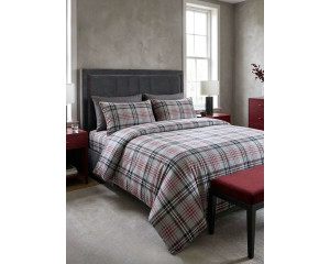 Ранфорс шотландка серая