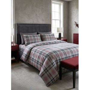 Ранфорс шотландка серая