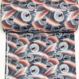 Ранфорс одуванчики с перьями