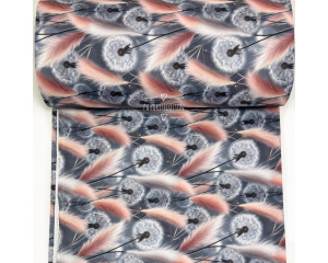 Ранфорс одуванчики с перьями