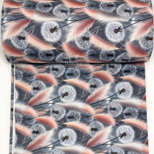 Ранфорс одуванчики с перьями