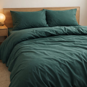 Ранфорс однотонный пыльный изумруд