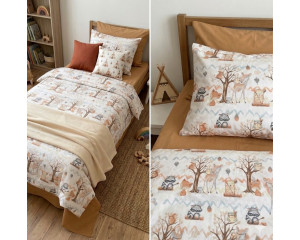 Ранфорс лесная роща терракот