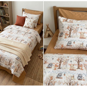 Ранфорс лесная роща терракот