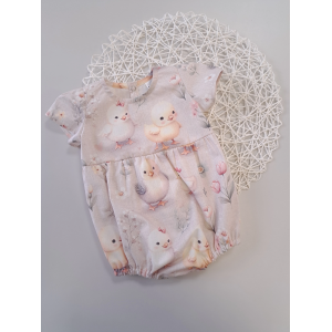 Ранфорс цыплята на серо-бежевом