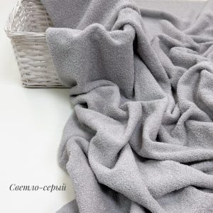 Махровое полотно светло-серый