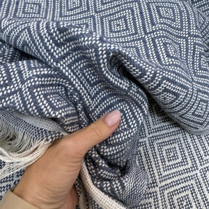 ПЛЕД-ПИКЕ ромбы индиго 170*210