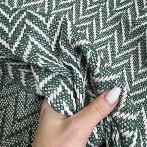 ПЛЕД-ПИКЕ ёлочка изумруд 210*225 см