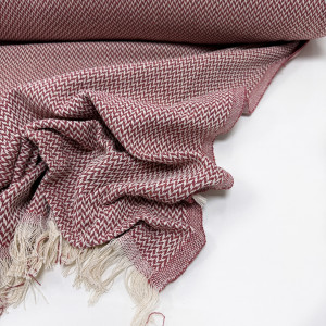 ПЛЕД-ПИКЕ косичка терракот 170*210