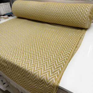 ПЛЕД-ПИКЕ ёлочка горчица 210*225 см