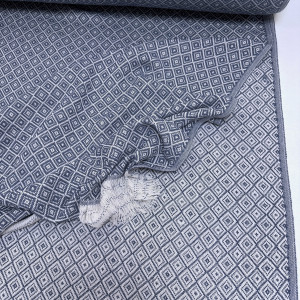 ПЛЕД-ПИКЕ ромбики индиго 210*210