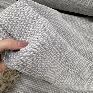 ПЛЕД-ПИКЕ косичка светло-серая 215*220 см