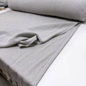 ПЛЕД-ПИКЕ косичка светло-серая 215*220 см