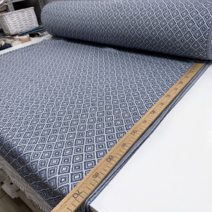 ПЛЕД-ПИКЕ ромбики индиго 210*210