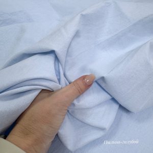 Вареный хлопок пыльно-голубой