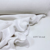 Вафельное полотно клеточка soft белый