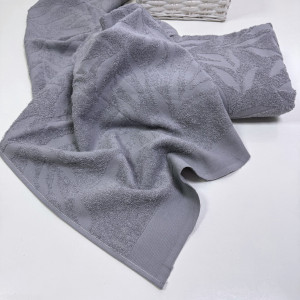 Купон листья 50*90см серый