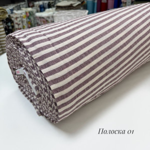 Вареный хлопок полоска 01