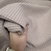 Вафельное полотно клеточка soft пыльно-бежевый