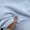 Вафельное полотно клеточка soft голубой