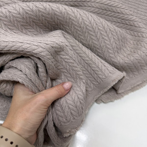 Вязаное полотно светлый тауп