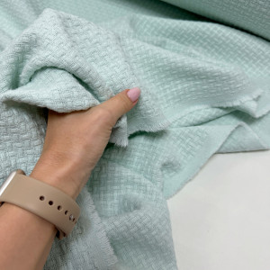 Пике-жаккард светлый тиффани