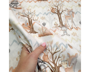 Ранфорс лесная роща терракот