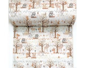 Ранфорс лесная роща терракот